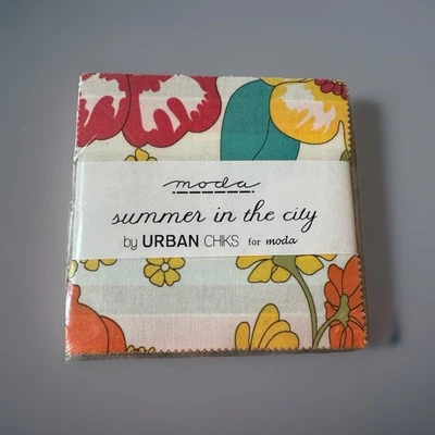 Summer in the City - Charm Pack by Urban Chicks (40) 5x5 Squares ** - Image 1 of 2