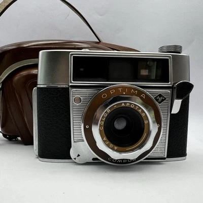 AGFA 35mm Viewfinder Camera OPTIMA Color APOTAR S Lens With Case Working - Image 1 of 4