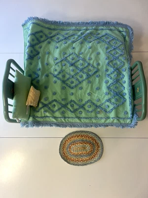 Kit's Trundle Day Bed & Tuffed Quilt Mattress American Girl Pillow Throw Rug - Image 1 of 4