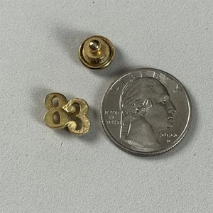 Vtg Avon 1983 83 Class Birth Year Number Gold Tone Tie Tack Pin Pinback #56365 - Picture 1 of 2