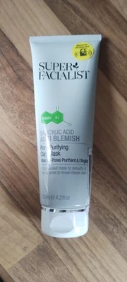 Super Facialist Salicylic Acid Anti Blemish Pore Purifying Clay Mask 125ml NEW - Image 1 of 2