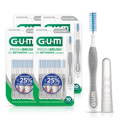 GUM Proxabrush Go-Betweens - Extra Ancho - Cepillos interdentales - Cerdas suaves... Foto 1 de 4