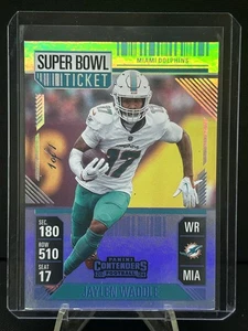 2023 Panini Contenders #63 Jaylen Waddle Super Bowl Ticket #/1 - Picture 1 of 2
