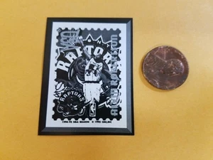 Alvin Robertson Toronto Raptors NBA 1995 CME Stamp Black White Paper Oddball - Picture 1 of 2