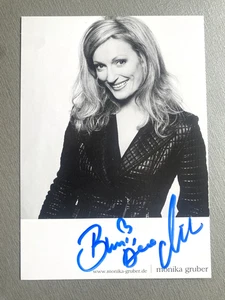 MONIKA GRUBER  original signed  Autogrammkarte 10x15 Autogramm - Bild 1 von 2
