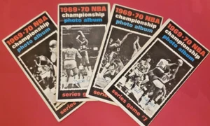 Topps NBA 1969-70 Championship Photo Album Lot of 4, Games 1-3 & 7, Walt Frazier - Bild 1 von 5
