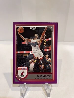 2022-23 Panini NBA Hoops Gabe Vincent Purple #103 Miami Heat - Image 1 of 2
