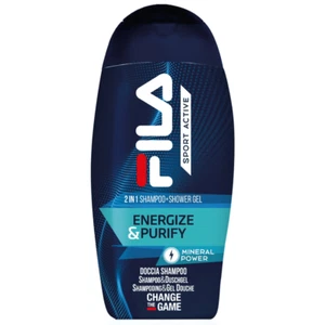 3 PEZZI FILA SPORT ACTIVE 2 IN 1 SHAMPOO & SHOWER GEL ENERGIZE & PURIFY DA 250ML - Foto 1 di 3