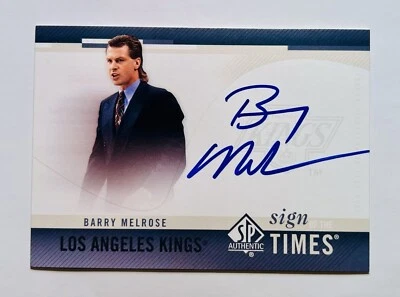 2010-11 Upper Deck SP Authentic Sign Of The Times Autograph Barry Melrose Kings - Image 1 of 2