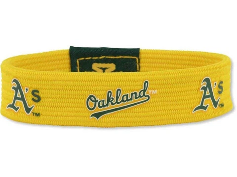 Oakland Athletics Elastic Wrist Bandz [NEW] MLB Bracelet Sport Band Cover