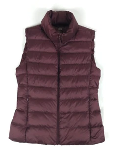 Chaleco acolchado ultra ligero acolchado para mujer Uniqlo XS granate púrpura - Imagen 1 de 7