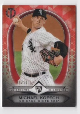 2019 TOPPS TRIBUTE RED ROOKIE  Michael Kopech Rookie 08/10 Chicago White Sox - Image 1 of 2