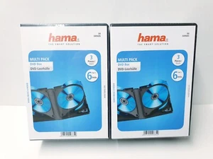 HAMA 2x 3 Stück Multi Pack DVD Box / DVD Leerhülle 049685 NEU OVP - Bild 1 von 3