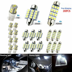 Kit de 20 bombillas interiores LED de coche maletero mapa cúpula lámparas 6000 k - Imagen 1 de 6