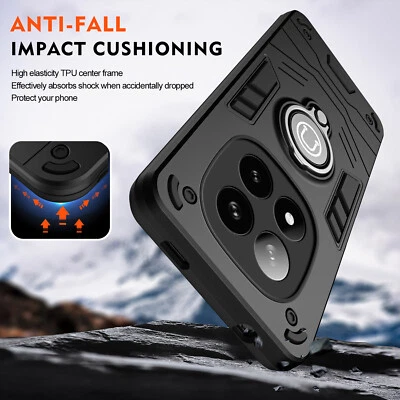 MARKENLOS Outdoor Handyhülle für Xiaomi Redmi Note 14 Pro Plus 5G Schutz Magnet Case+ Glas