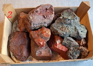 Konvolut Jaspis, Vulkangestein aus Island ca. 4,8 kg - Bild 1 von 7