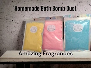 HANDMADE 190g BATH BOMB DUST FIZZING & FOAMING DESIGNER DUPES SCENTS FRAGRANCE - Picture 1 of 5