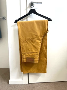 uniqlo marni 2022 jeans mustard yellow wide leg 29/31 very good condition - Picture 1 of 8