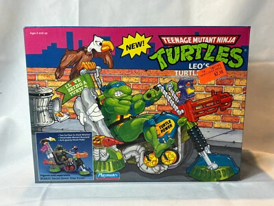 Playmates Toys TMNT LEO'S TURTLE TRIKE 1991 sellado de fábrica en caja Foto 1 de 4