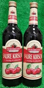 13,93€/L) 2x SAURE KIRSCHE 0,7L Nordbrand Nordhausen Kirschlikör Likör Versand0€ - Bild 1 von 7