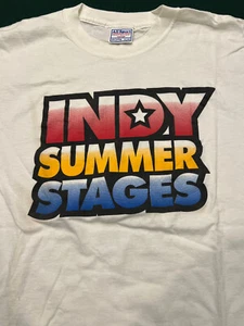 INDY SUMMER STAGES 2002 Concert T-shirt Local Indianapolis Indiana artists! - Picture 1 of 10