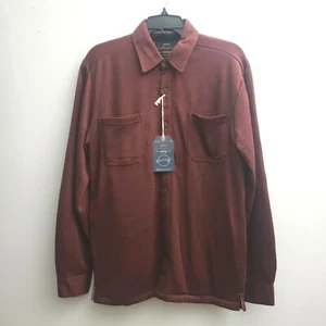 Weatherproof Faux Shearling Lined Burgandy Red Fleece Shirt Jacket Small NWT  - Picture 1 of 6