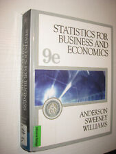 Statistics for Business and Economics Anderson / Sweeney / Williams 9th ed 2005