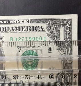$1 Bill- "gas Pump" Error-  - Imagen 1 de 3