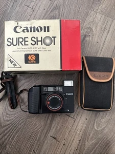 Canon Sure Shot Film Camera 38mm Lens 1:2.8 Auto Focus W/Case - Picture 1 of 4