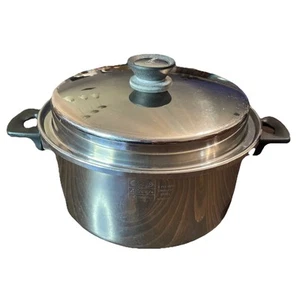 Vintage AMWAY Queen 18/8 Edelstahl 6 Quart Suppentopf mit Deckel 3-lagig USA - Bild 1 von 13