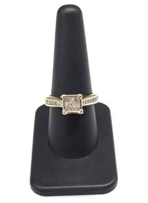 10k White Gold Diamond Invis Set SZ 8.5 / 4.4G / .85 CTW - Image 1 of 4