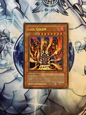 (119) Yu-Gi-Oh! TCG Lava Golem PGD-107 1st Edition Secret MP/LP - Image 1 of 4