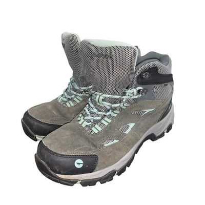 Hi-Tec Logan Charcoal/Cool Gray Mid Hiker Shoe Womens Size 8 M Waterproof Suede - Image 1 of 4