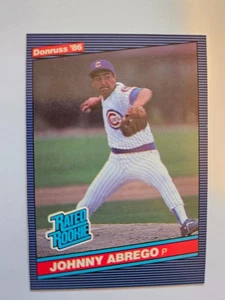 1986 DONRUSS JOHNNY ABREGO RATED ROOKIE #32 NM - Picture 1 of 1