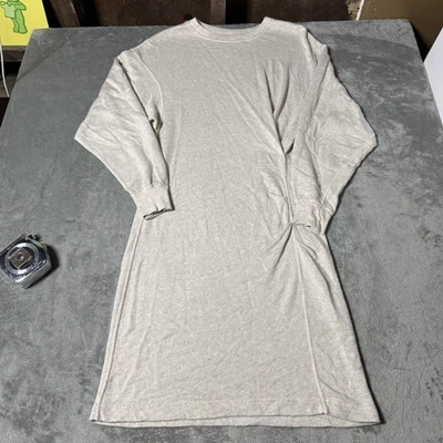 Isabel Marant Ruched Side Sweater Dress in Beige Size 40 / US 8 City Designer - Image 1 of 4