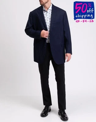 RRP€950 PAL ZILERI Wool Blazer Jacket IT64 US54 5XL Striped Single-Breasted  - Image 1 of 4