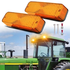 Warning Cab LED Amber Lights For John Deere Allis Chalmers White Massey Ferguson - Picture 1 of 9