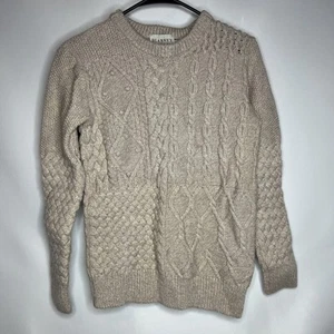 Vintage Blarney Woolen Mills Ireland Aran 100% Wool Sweater Womens Size Small - Picture 1 of 13