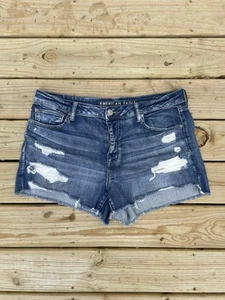 AEO Hi Rise Shortie Distressed Shorts Größe 18 - Bild 1 von 5