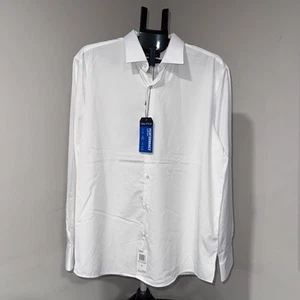 Nautica Slim Fit Mens Dress Shirts LS Button Down Wrinkle Free 4-Way Stretch - Picture 1 of 7