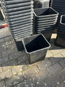 Pflanzkübel rechteckig anthrazit, 14 l, 15 Stück. Sehr stabil. - Bild 1 von 2
