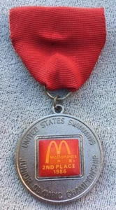 Medaglia Premio Campionato Olimpico Junior Nuoto Stati Uniti McDonalds 1986 - Foto 1 di 2