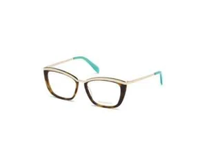 Emilio Pucci EP 5093 052 Havanna/Gold Kunststoff Brillengestell 54-16-140 Katzenauge - Bild 1 von 2