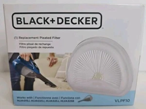 Black + Decker Replacement Pleated Filter - #VLPF10 - New - Picture 1 of 4