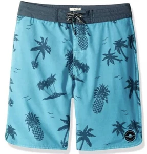NWT Rip Curl Boys' Big Poolside Layday Teal Size 26 - Picture 1 of 2