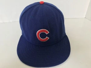 Authentic New Era Chicago Cubs Wool 59fifty Baseball Cap Hat 7 5/8 - Picture 1 of 5