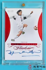 2015-16 Panini Flawless Finishes Chile Ivan Zamorano Auto 1/15 - Bild 1 von 2