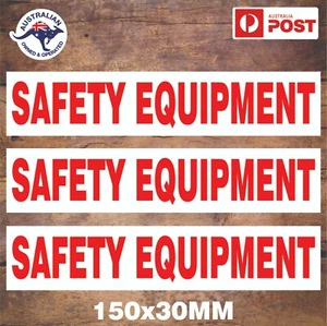 SAFETY EQUIPMENT STICKERS BOAT FISHING - Picture 1 of 1