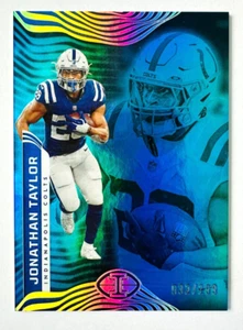 2022 Panini Illusions Jonathan Taylor BLUE Parallel Card #/199 Colts Color Match - Bild 1 von 3