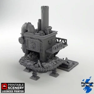 Torre de reciclaje Scatter Terrain Mesa para juegos DnD 3DPrint 32/28/20/15/10 - Imagen 1 de 9